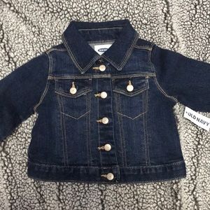 Old Navy dark denim jacket 12-18m